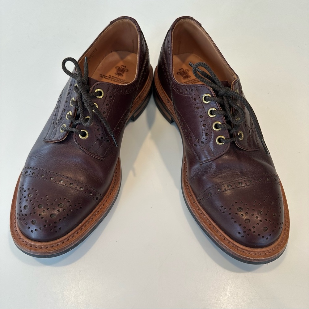 Tricker's Dark Brown Leather Oxfords